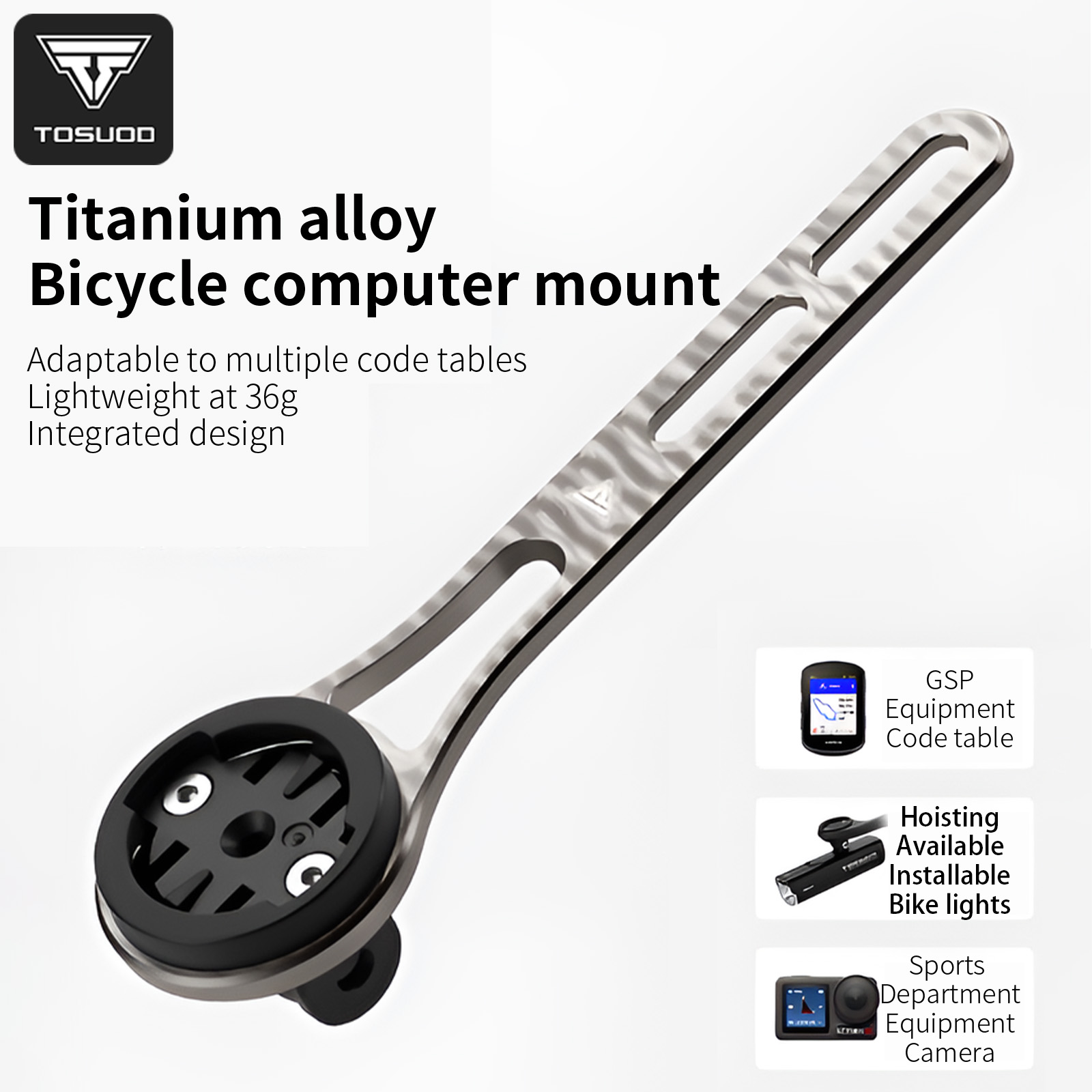 Bike Speedometer - TOSUOD Titanium Alloy Integrated Handlebar Bike