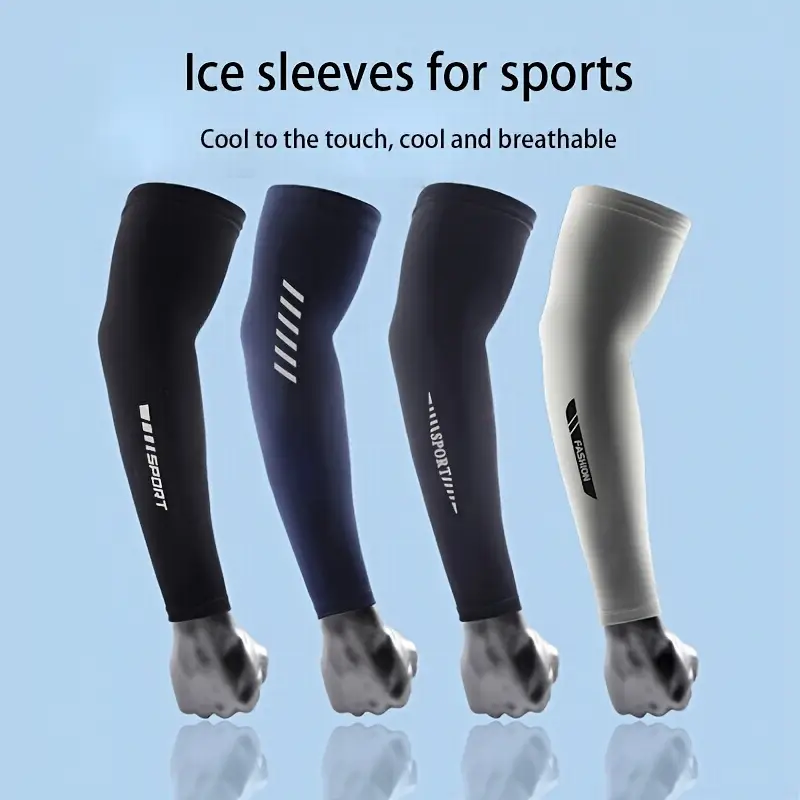 Cycling Arm Warmers - Ice Silk Sleeve UV Protection Cycling