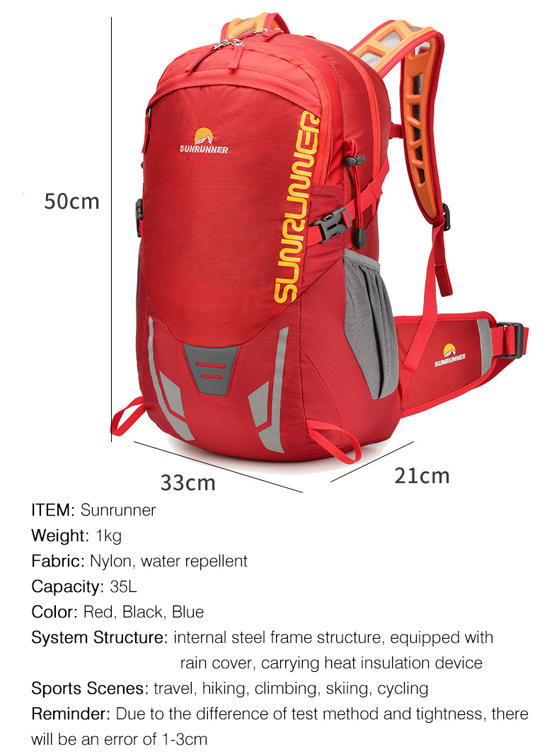 35L Hiking Backpack Bag Large  - огляд і ціна Cycling Gear Organizer Bag