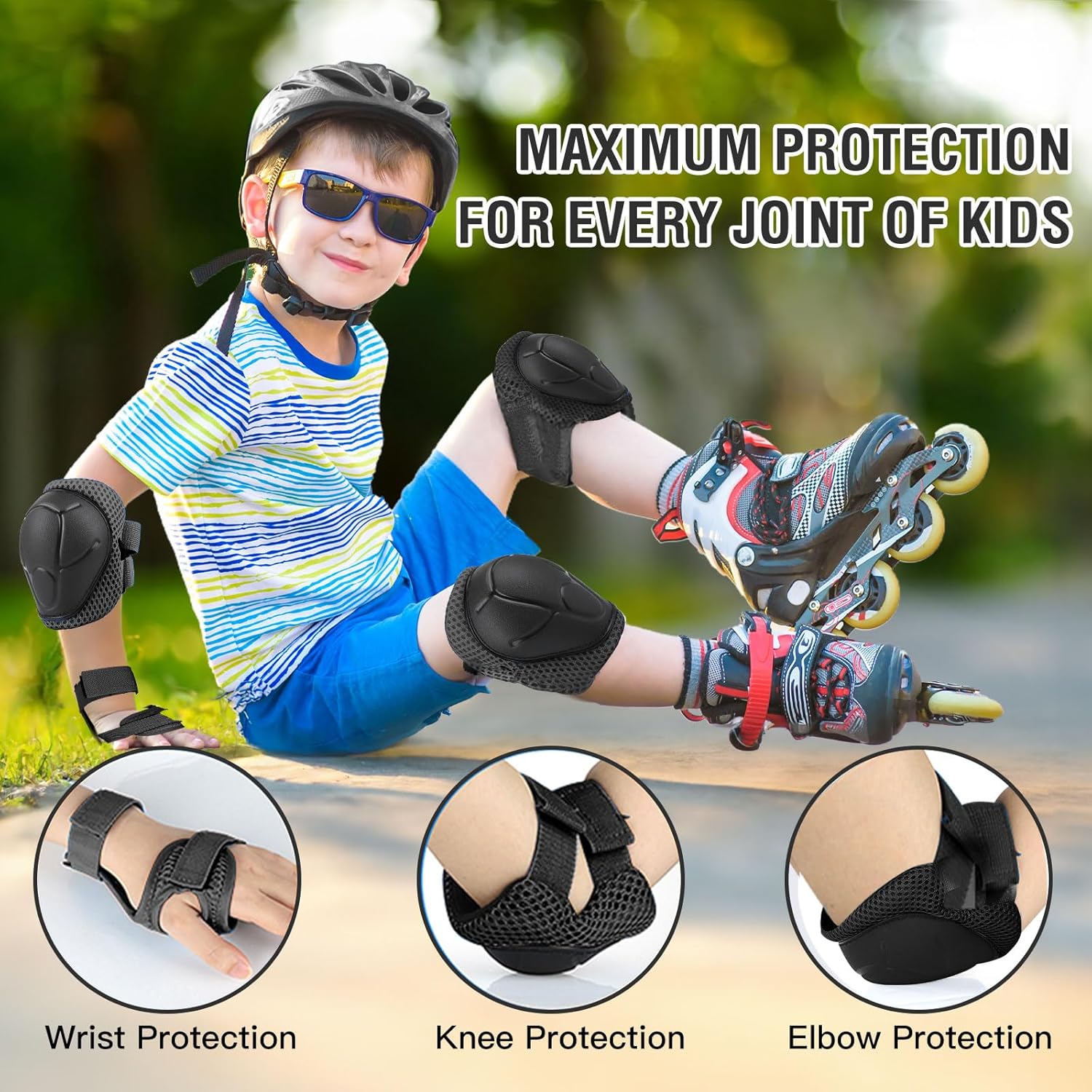 6PCS Kids Protective Gear Set  - огляд і ціна Cycling Gear For Kids