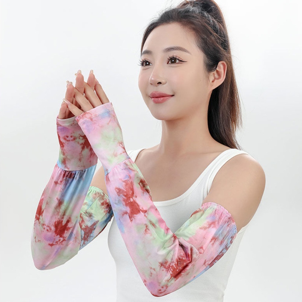 Tie Dyeing Long Ice Silk Sleev - огляд і ціна Cycling Glove