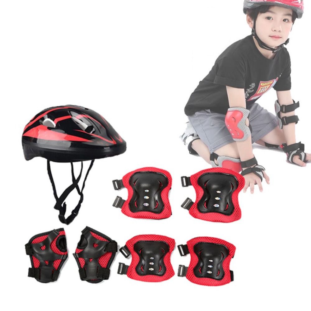Kids Helmet Knee Elbow Pads Wr - огляд і ціна Cycling Safety Gear For Kids