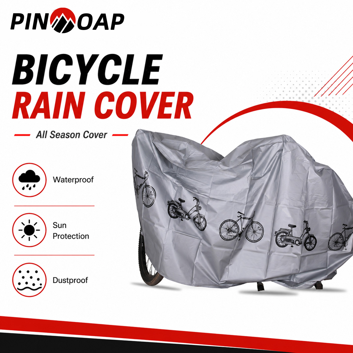 PINMOAP Universal Bicycle Rain - огляд і ціна Cycling Gear Organizer Bag