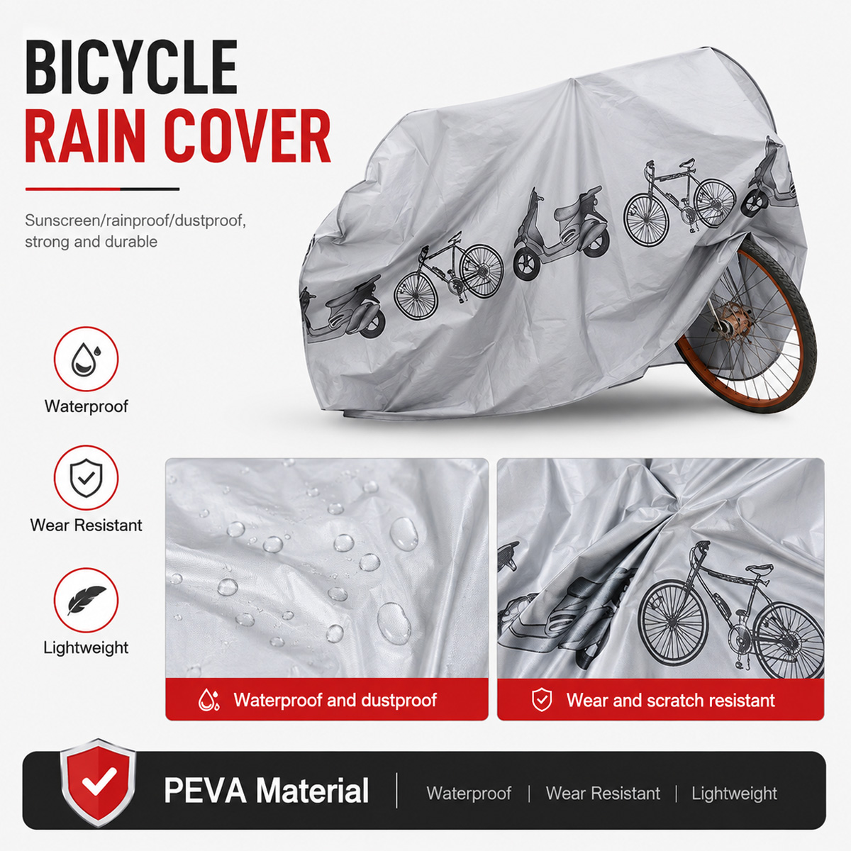PINMOAP Universal Bicycle Rain - огляд і ціна Cycling Gear Organizer Bag