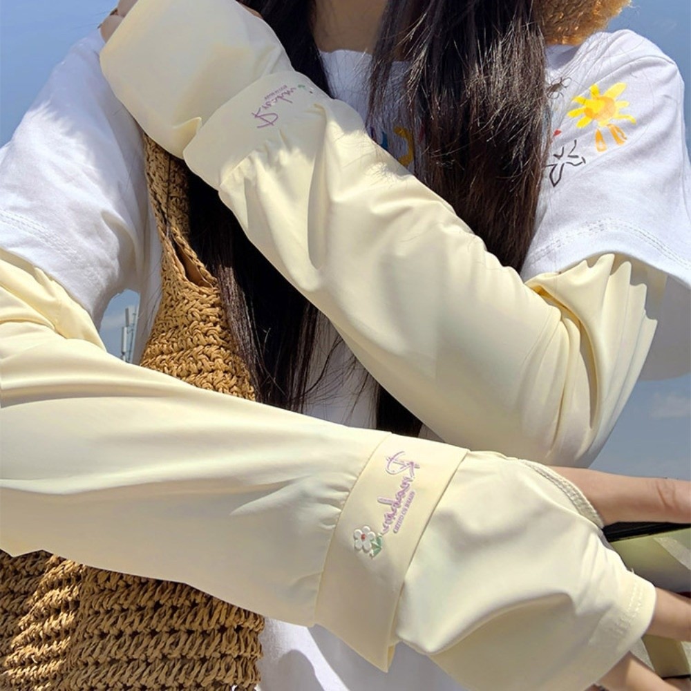 Flower Embroidered Long Ice Si - огляд і ціна Cycling Glove