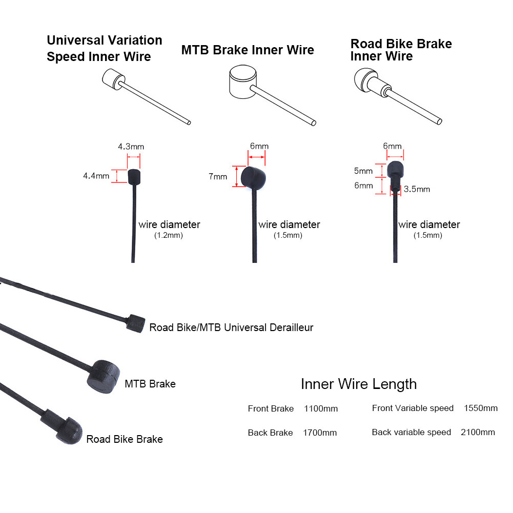 10Pcs/set Road Bike MTB Bike F - огляд і ціна Cycling Gear Parts