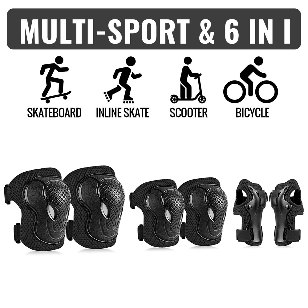 GOMOREON 6Pcs/Set Kids Safety  - огляд і ціна Cycling Safety Gear For Kids