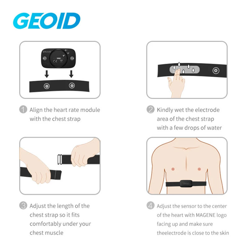 GEOID HS500 Heart Rate Strap S - огляд і ціна Cycling Heart Rate Monitor