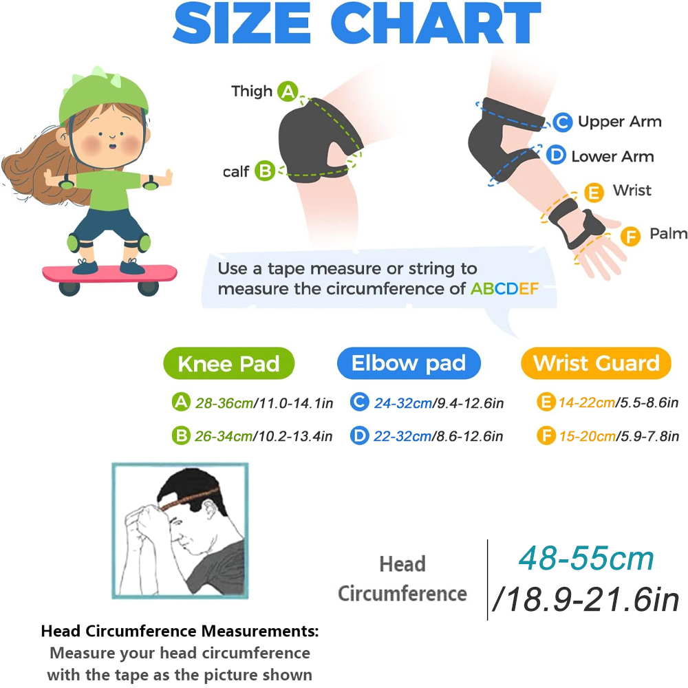 7Pcs Kids Bike Helmet,Toddler  - огляд і ціна Cycling Gear For Kids
