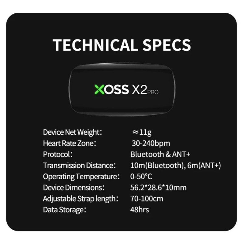XOSS X2 Pro Heart Rate Monitor - огляд і ціна Cycling Heart Rate Monitor