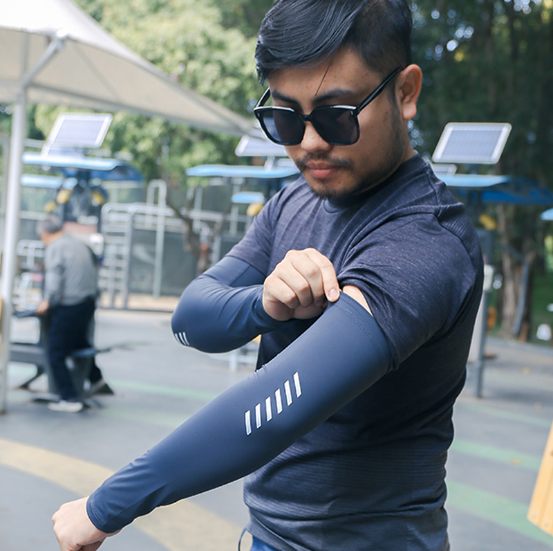 1 Pair Ice Silk Sleeve Lightwe - огляд і ціна Cycling Arm Warmers