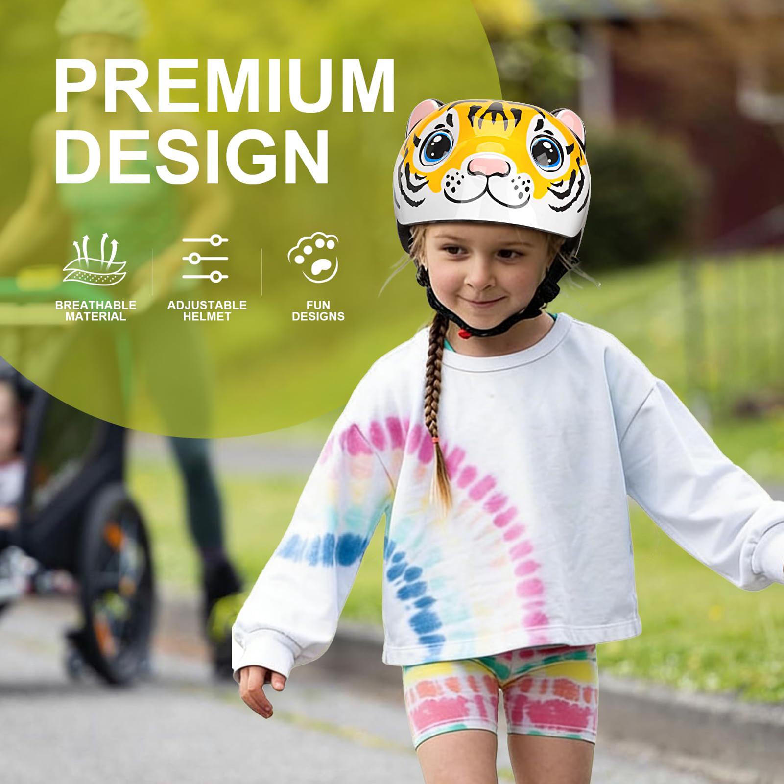 Kids Helmet Tiger Pattern Adju - огляд і ціна Cycling Safety Gear For Kids