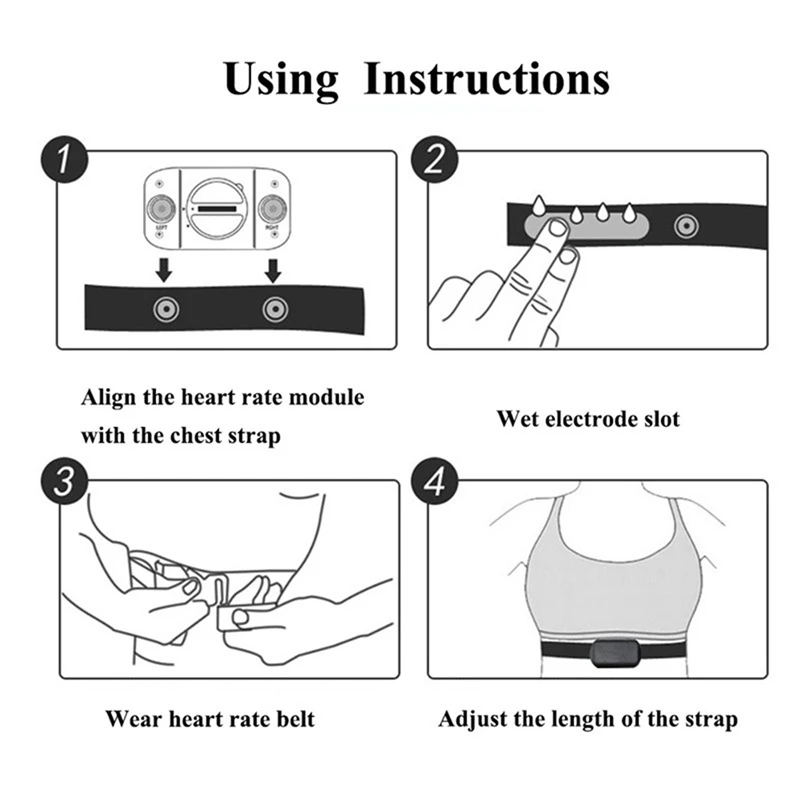 1/2PCS Heart Rate Monitor Ches - огляд і ціна Cycling Heart Rate Monitor